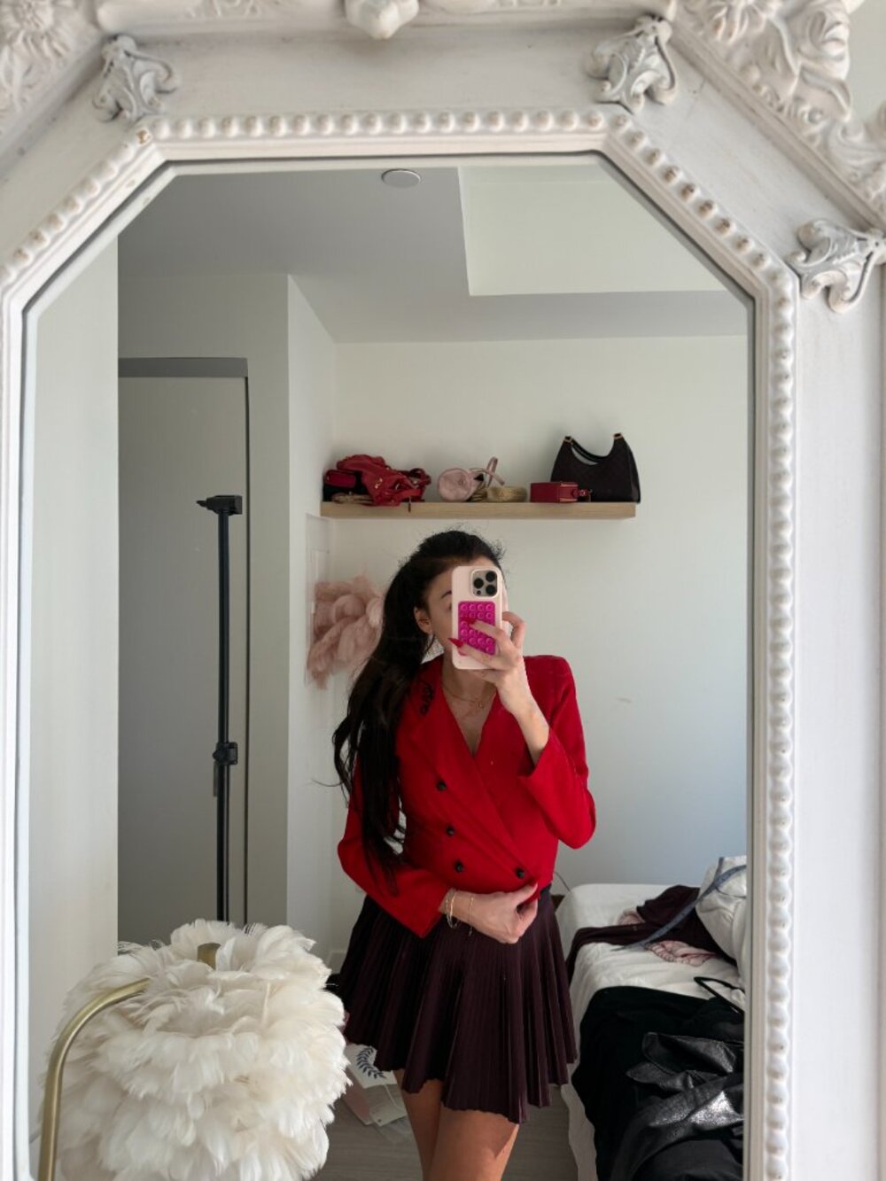 Vintage Jessica Howard Red Embroidered Cropped Jacket - Picture 16 of 16